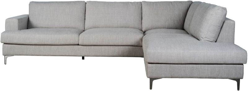 Down Sectional Sofa (Right - Dovetail Linen)