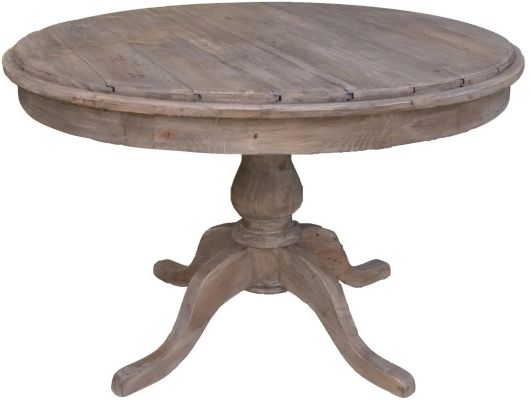 Dublin Dining Table (Round - Driftwood)