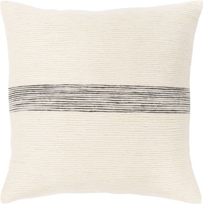 Carine Accent Pillow (Ivory - 18 x 18 - Down Insert)