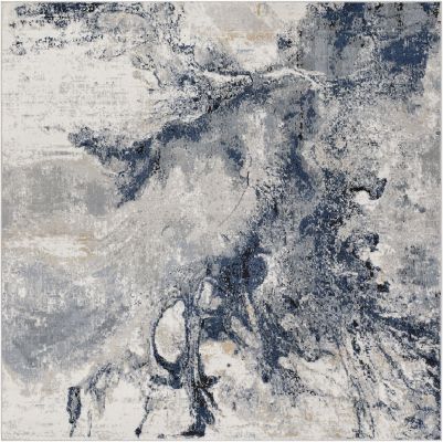 Jolie Rug 2320 (Square - Dark Blue - 6'7 x 6'7)