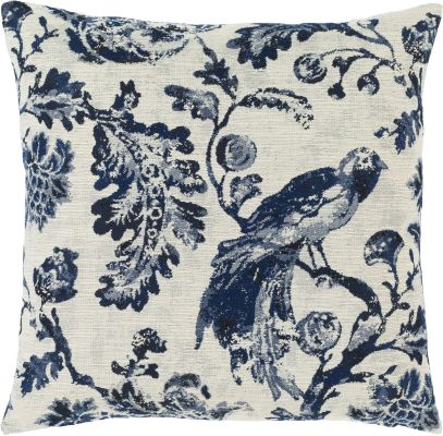 Sanya Bay Accent Pillow (Navy A - 18 x 18 - Synthetic Insert)