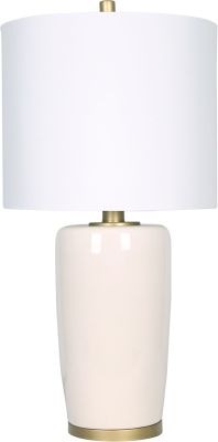 Corona Table Lamp (Beige & Gold)