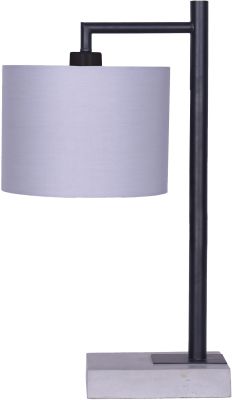 Flashlux Table Lamp (20 Inch - Matte Black)