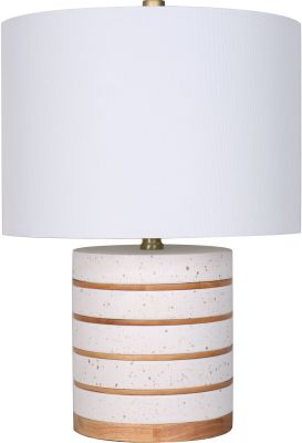 Coruscate Table Lamp (Short Base - White & Natural)