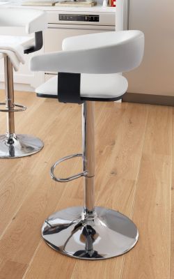 Harry Height Adjustable Bar Chair (White)