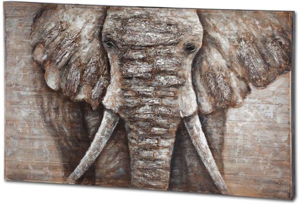 Elephanna Oil Paintings (Brown)