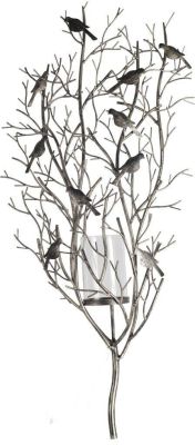 Curlew Wall Candle Holder (Silver)