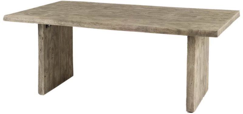 Jefferson Dining Table (III - Rectangular Grey Solid Wood Top & Base)