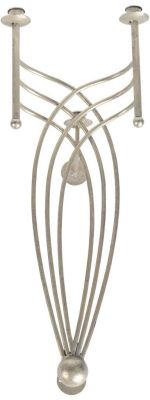 Casson Wall Candle Holder (Silver)