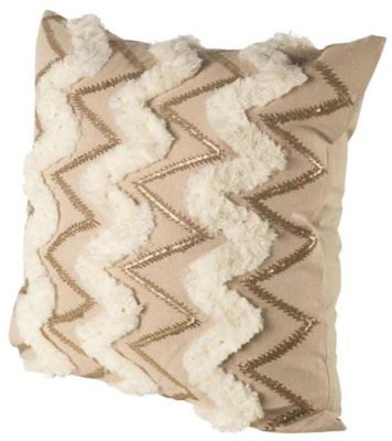 Dunston 22 22 Decorative Pillow (Cover Only - Beige)