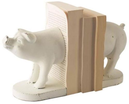 Wilber Book Ends (Set of 2 - White)