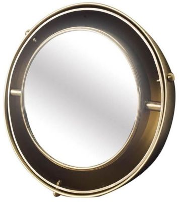 Sherway Wall Mirror (Medium - Brass)