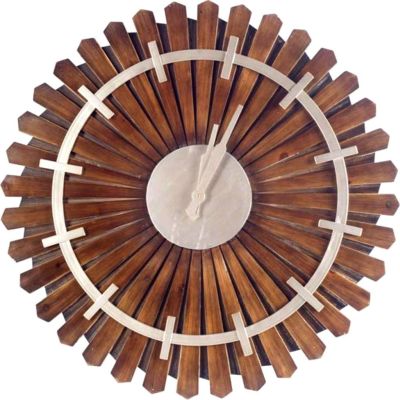 Ruskin Wall Clock (Brown)