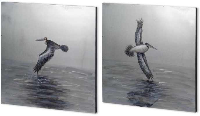Pelican Pointe Oil Paintings (Set of 2 - White)