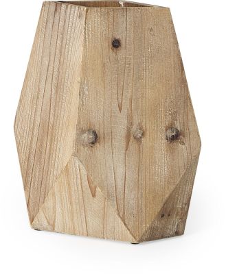 Allen Vase (Tall - Natural Wooden Base Oval)