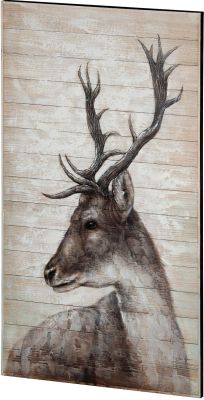White Tail Deer Peinture à L'Huile Originale Peinte à La Main (I)