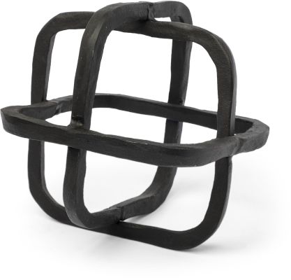 Willem (Black Metal Open Cube Decor Object)