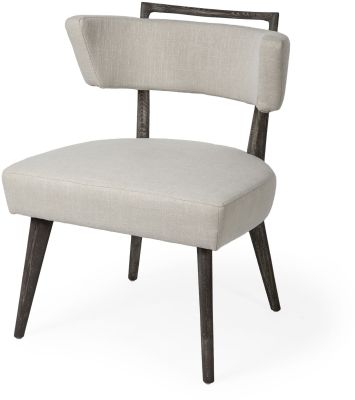 Andrew Dining Chair (Brown and Cream)