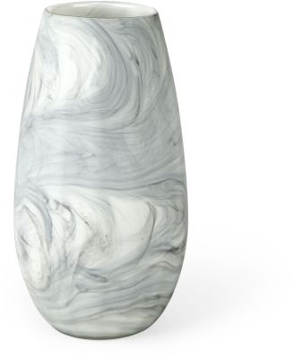 Volta Vase (12H - Grey-Cream Glass)