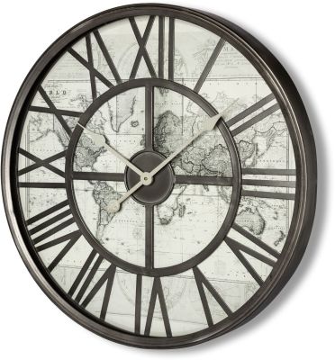 Abberley Wall Clock (Metal Silver and Gold)