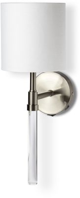 Santander Wall Sconce (White and Silver)