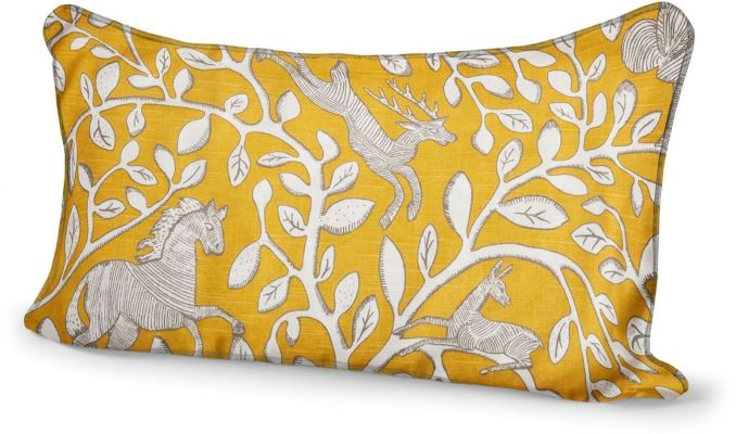 Dahlia 13 21 Decorative Pillow (cover only - Yellow)