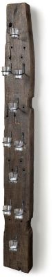 Burlington Wall Candle Holder (Brown Reclaimed Wood)