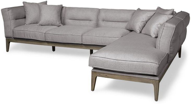 Denali Sectional (Right - Grey and Rustic Brown)