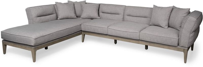 Denali Sectional (Left - Grey and Rustic Brown)