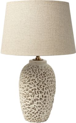 Mariam Table Lamp (Beige Coral-Inspired Base)