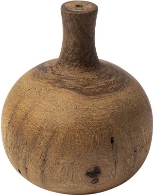 Afra Solid Wood Vase Shaped Decorative Object (Small)