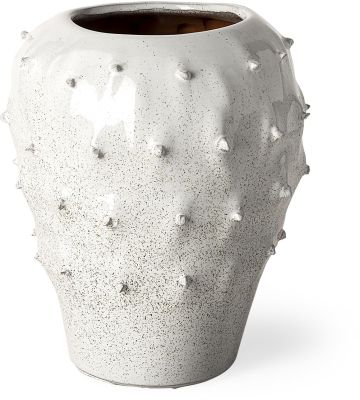 Julian Vase (11H - White Ceramic)
