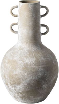 Sherry Vase (Haut - Céramique à Col Marron Rustique)