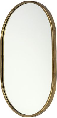 Sylvia Wall Mirror (Oval Gold Metal Frame)