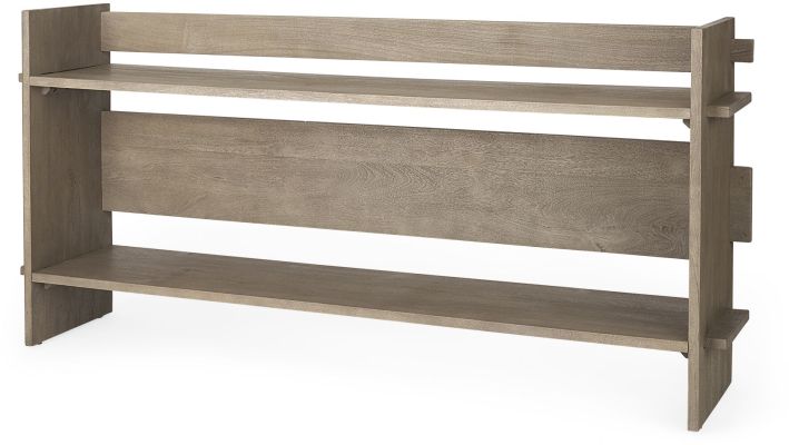 Aida Console Table (Light Brown Wood)