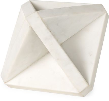 Sophia Object (8.5H - White Marble)