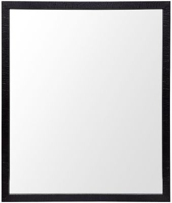 Bathroom Vanity Mirror (20x24 - Black Faux Wood Frame)