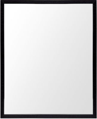 Bathroom Vanity Mirror (24x30 - Black Faux Wood Frame)