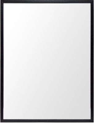 Bathroom Vanity Mirror (30x40 - Black Faux Wood Frame)