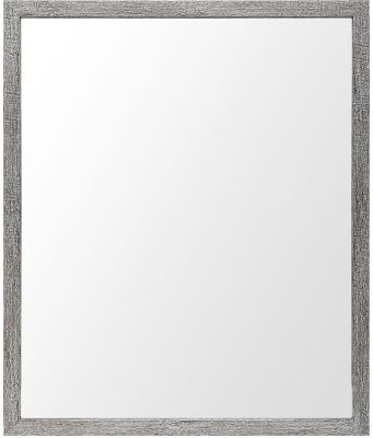 Bathroom Vanity Mirror (20x24 - Grey Faux Wood Frame)