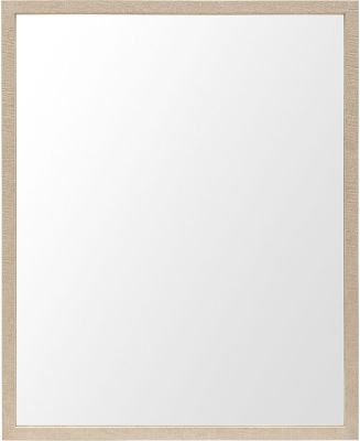 Bathroom Vanity Mirror (24x30 - Tan Faux Wood Frame)