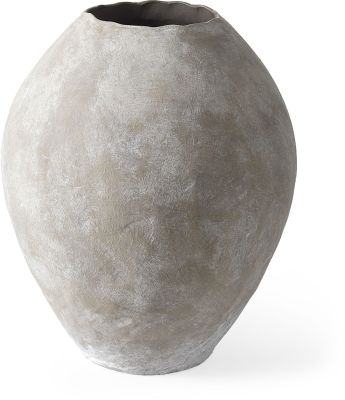 Gobi Floor Vase (23H - Tan Ceramic)