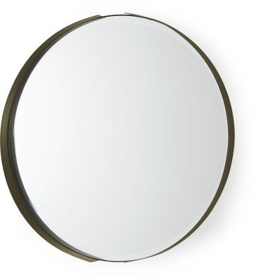 Adrianna Wall Mirror (Gold Metal Round Mirror)