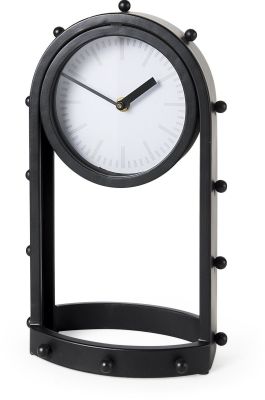 Marian Horloge de Table (Noir Clouté)