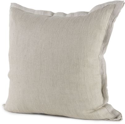 Mae Decorative Pillow (20x20 - Beige Fabric Cover)