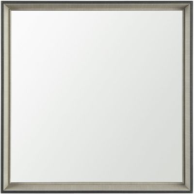 Bathroom Vanity Mirror (24x24 - Black & Grey Frame)