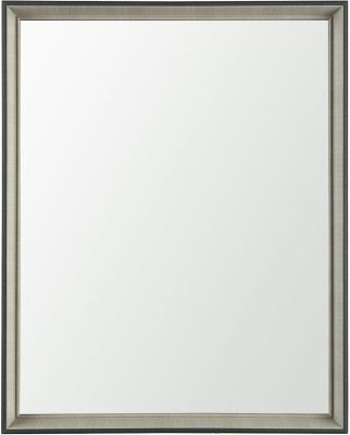 Bathroom Vanity Mirror (24x30 - Black & Grey Frame)