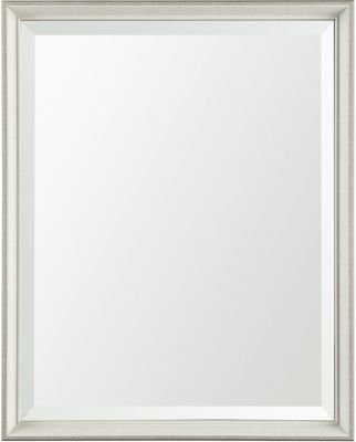 Bathroom Vanity Mirror (24x30 - Grey Beveled Frame)