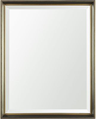 Bathroom Vanity Mirror (24x30 - Antique Gold Beveled Frame)