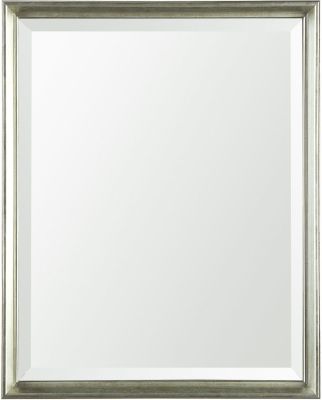 Bathroom Vanity Mirror (24x30 - Silver Beveled Frame)
